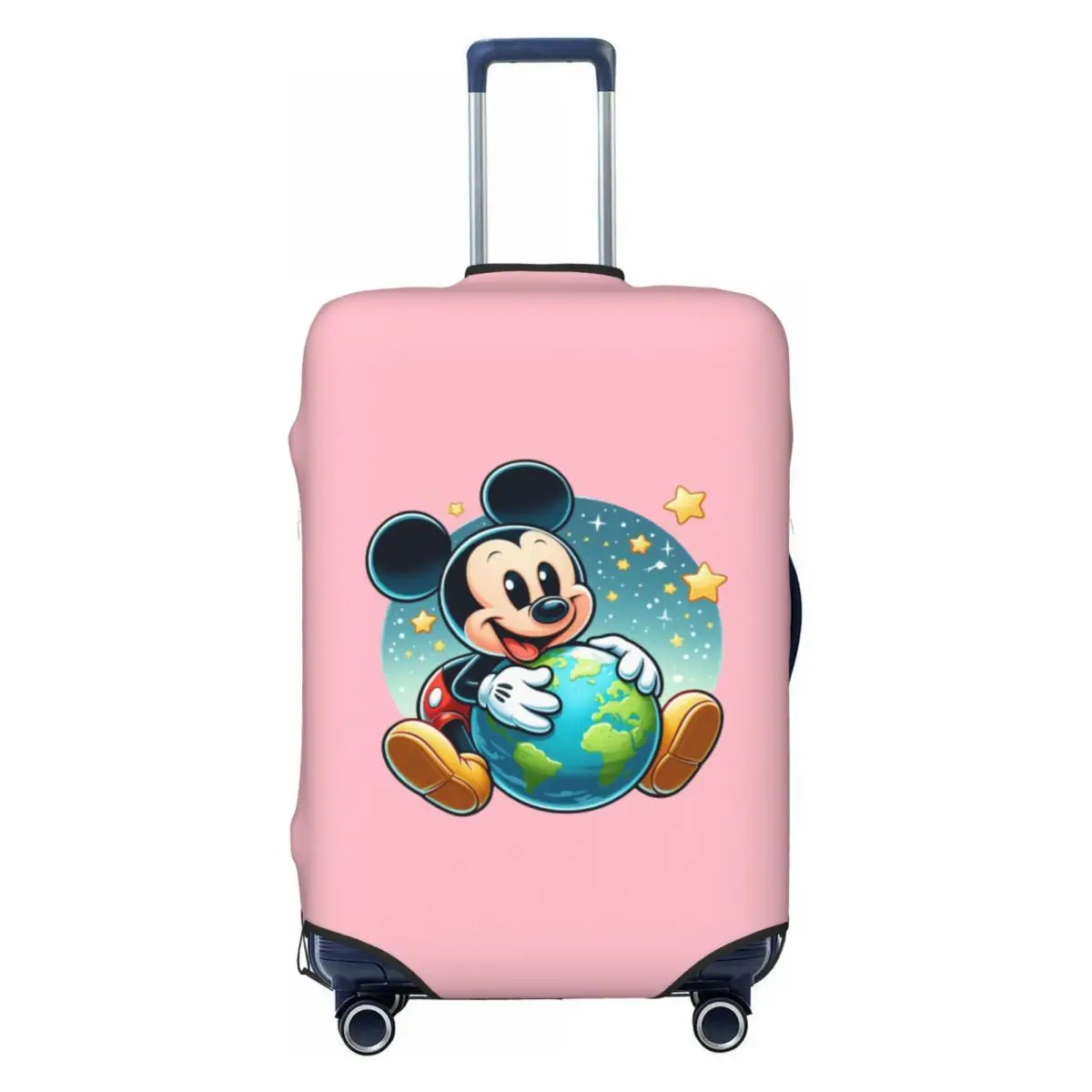 

Custom Fashion Mickey Mouse Anime Cartoon Luggage Cover Protector Elastic Travel Suitcase Covers