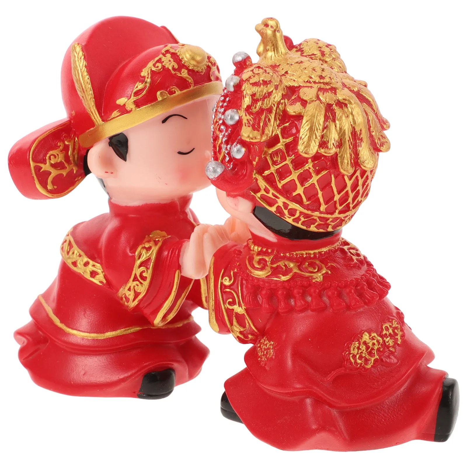 1Pair Kissing Vinyl Crafts Romantic Wedding Party Desktop Cake Decor Couples Adorn Wedding Room Decoration Valentine