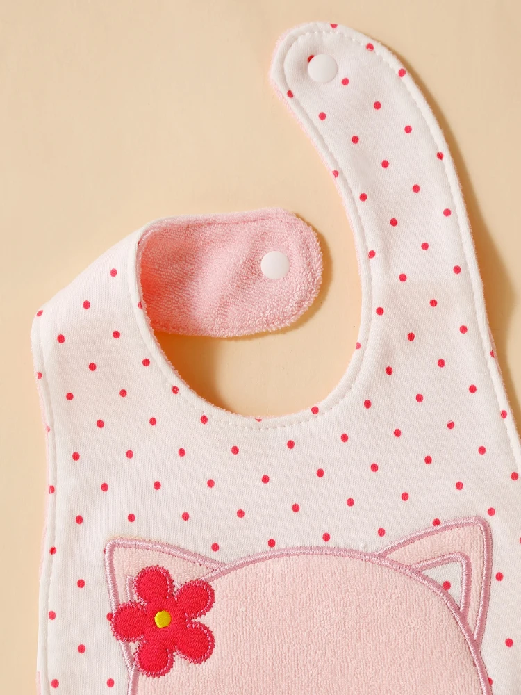 2pcs baby bib cover up, soft cotton adjustable bib with U-shaped lace, newborn feeding bib, baby saliva towel