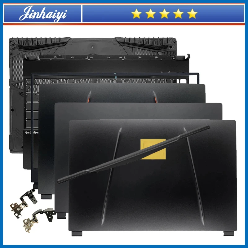 Imagem -01 - para ms i Gp65 Gl65 Ms16u1 16u5 16u7 Tela Traseira Case Capa Superior Moldura Descanso de Palma Inferior Escudo Dobradiça Case Superior Inferior Capa para ms i gp65 gl65 ms16u1 16u5 16u7 tela traseira case capa superior moldura descanso de palma inferior escudo dobradica case superior inferior capa 01