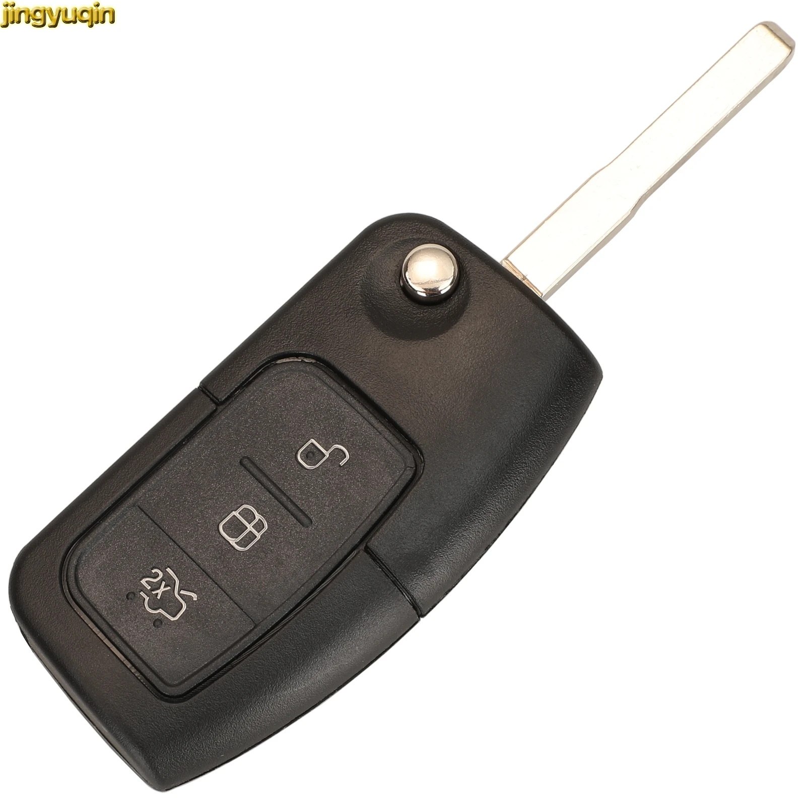 Jingyuqin 10pcs Remote Car Key Fob Control ASK 433MHZ For Ford B-Max C-Max Eco Sport Fiesta Focus Galaxy Mondeo S-Max HU101/FO21