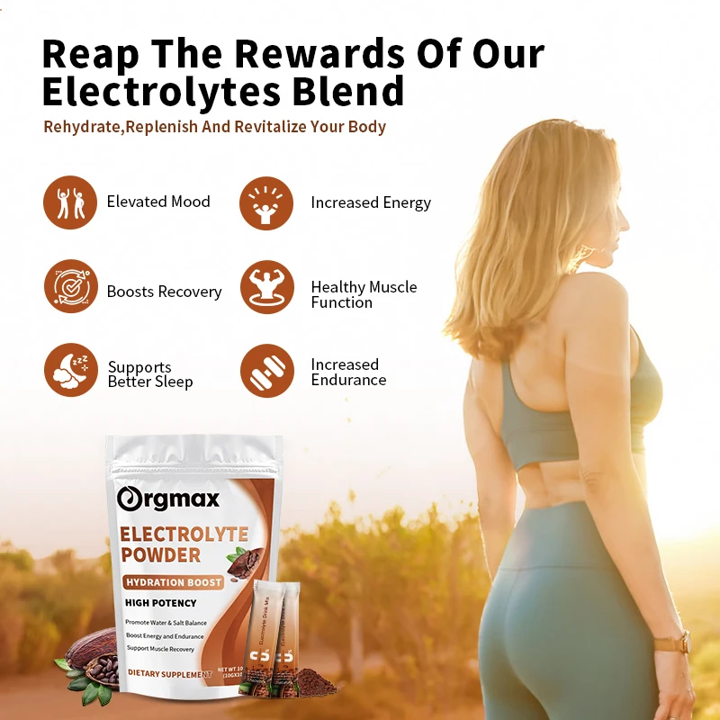 Hydrate Electrolytes Supplement - Sugar-Free & with Vitamins, Minerals Boost Energy and Endurance, Support Muscle Recovery