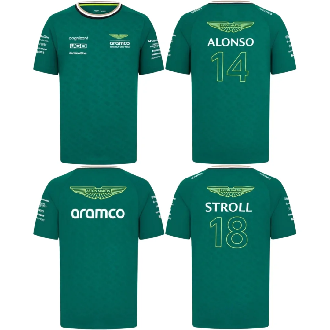 2024 Conductor Fernando Alonso, camiseta del conductor Lance Stroll - Aston Martin