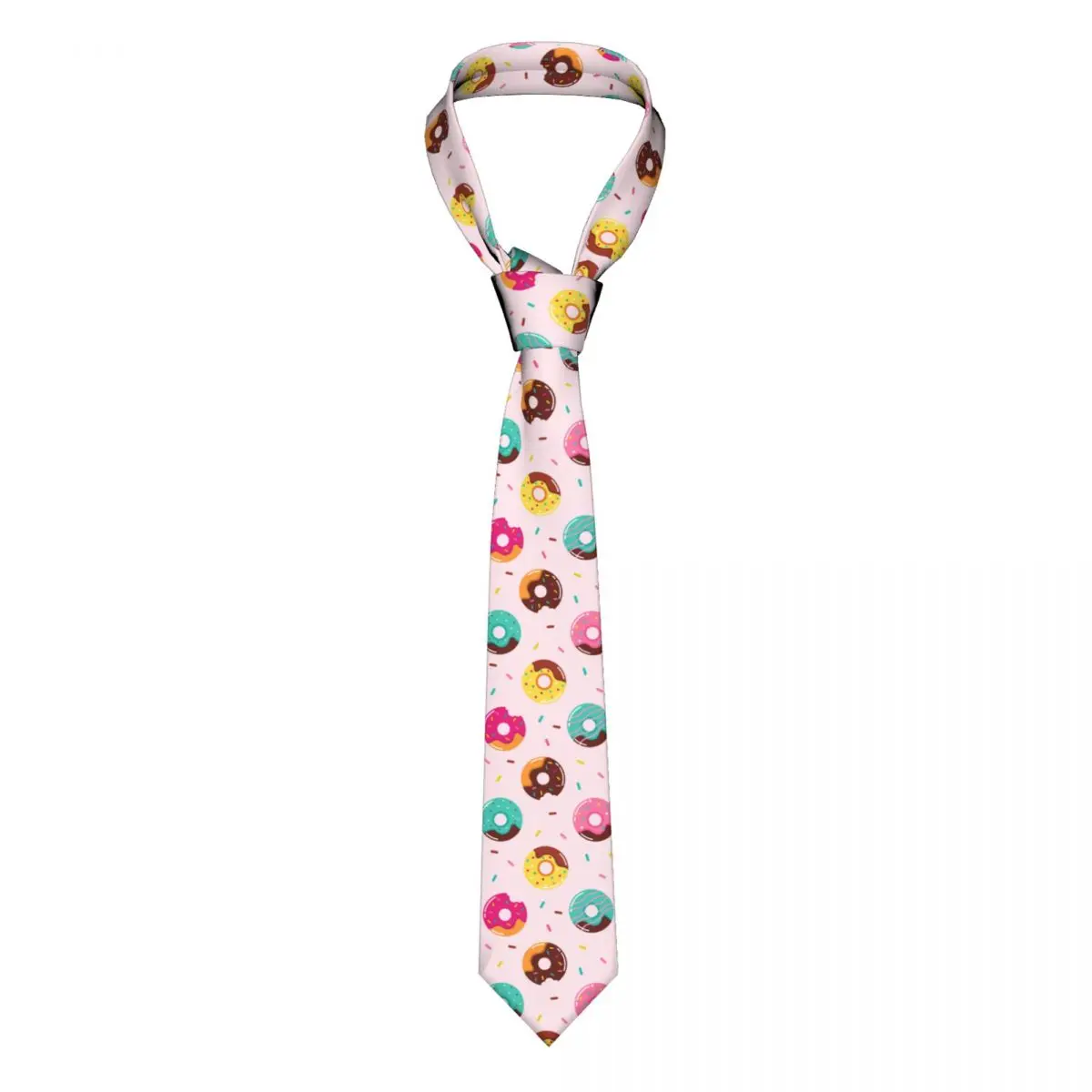 

Colorful Sweet Donut Necktie Men Fashion Polyester 8 cm Wide Neck Ties for Mens Shirt Accessories Gravatas Office