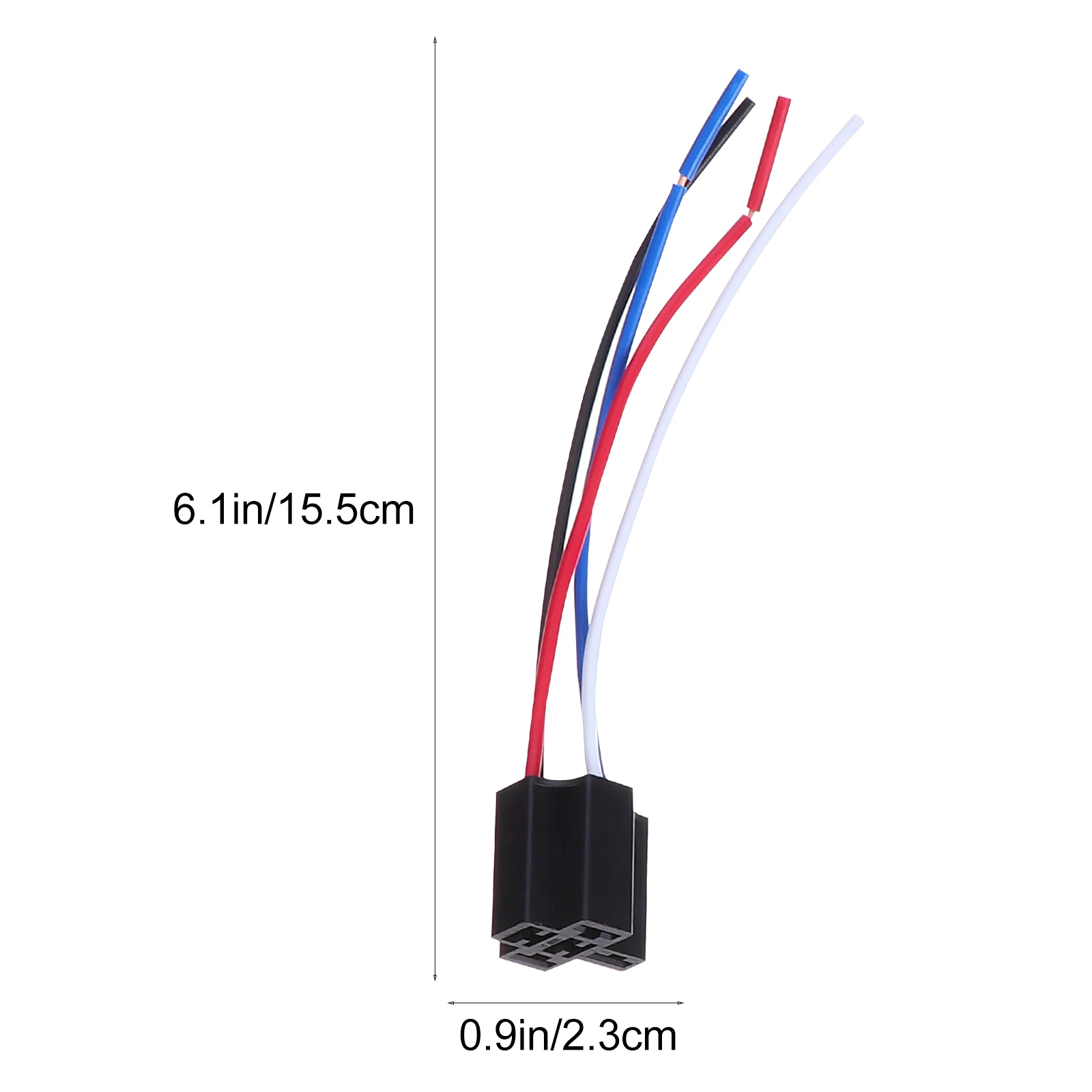 

5 Pcs Automotive Relay and Harness Water Proof Tinned Copper Wire Socket Equipments