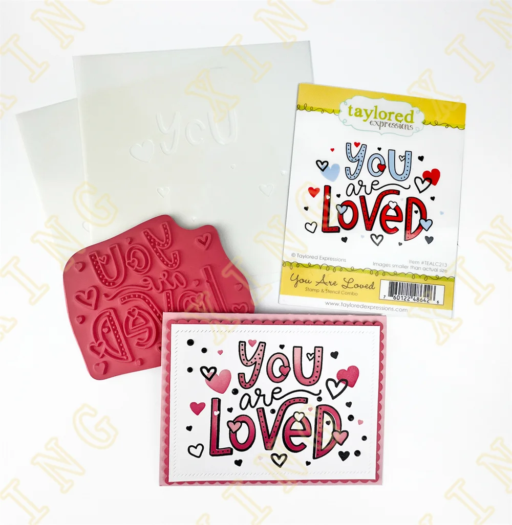 

Happy Valentine's Day Sweet Treats Butterflies Metal Cutting Dies and Silicone Stamps Stencil for Scrapbooking Album Decoration