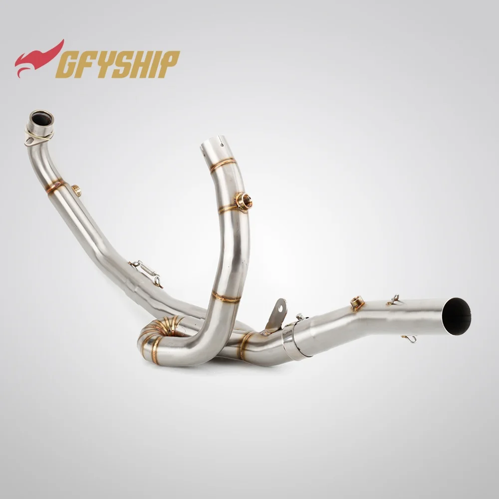 Motorcycle Exhausts Middle Link Pipes Slip-on For SUZUKI SV650 SV 650 S 2003 2004 2005 2006 2007 2008 2009 2003-2015