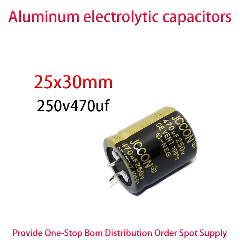 

250v470uf 250v size 25x30mm black gold power adapter inverter capacitor 10PCS