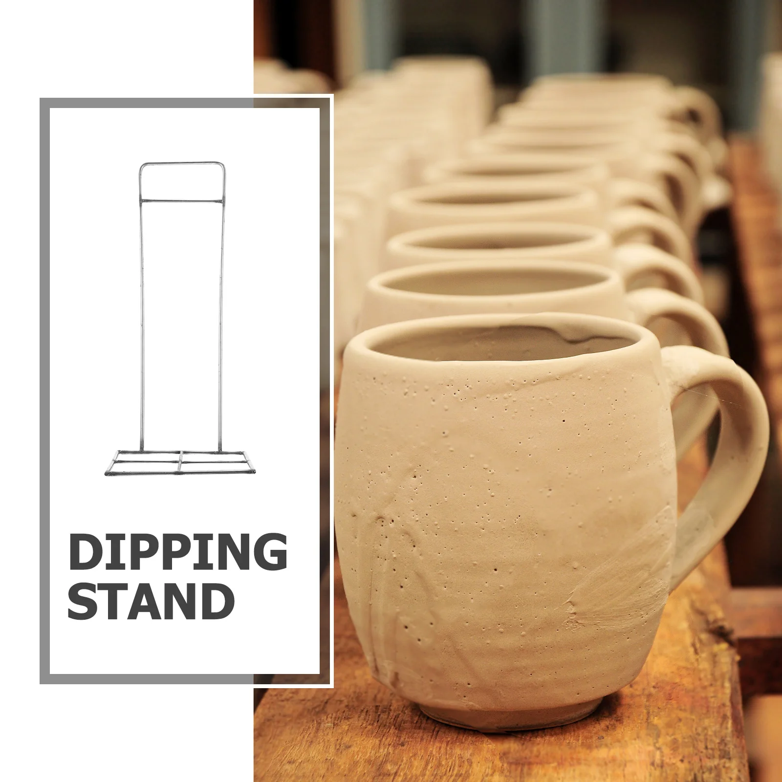 

Immersion Glazing Rack Stainless Dipping Holder Clay Modeling Tool Craft Sculpting Accessory Glazing