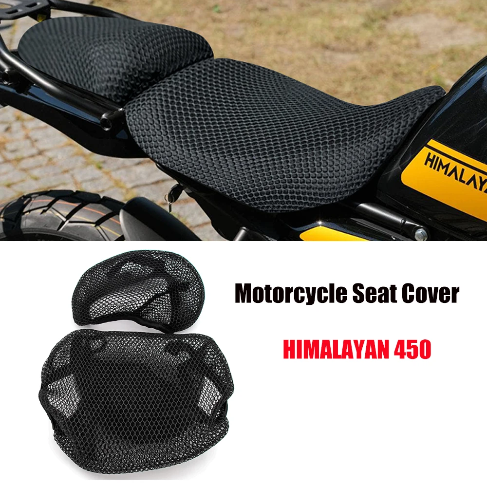 

For ROYAL ENFIELD HIMALAYAN450 Motorcycle Seat Cover HIMALAYAN 450 3D Airflow Honeycomb Mesh Protect Cushion Nylon Non-Slip Kits