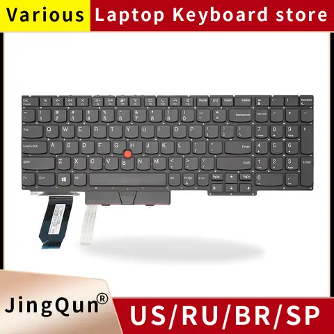 Teclado de ordenador portátil US/RU para LENOVO Thinkpad E15 R15 GEN2/E15 Gen 2 Gen 3 Gen 4/ E15 2.a generación 2/E15 2.a generación 3/E15 2.a generación 4 portátil