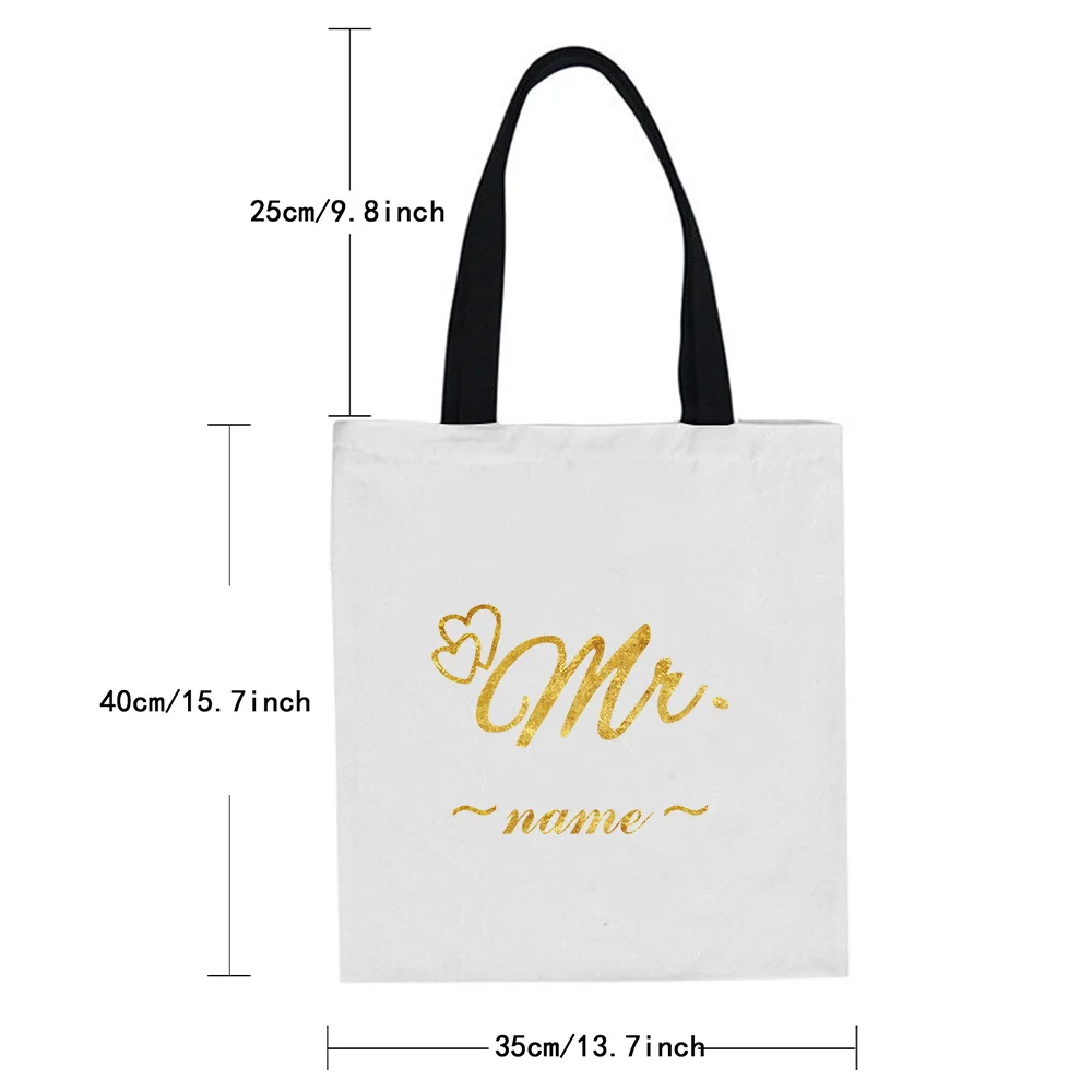 Personalized Customization Name Shopping Bag Women's Handbag Large Capacity Leisure Commuter Bag Portable Shoulder Bag