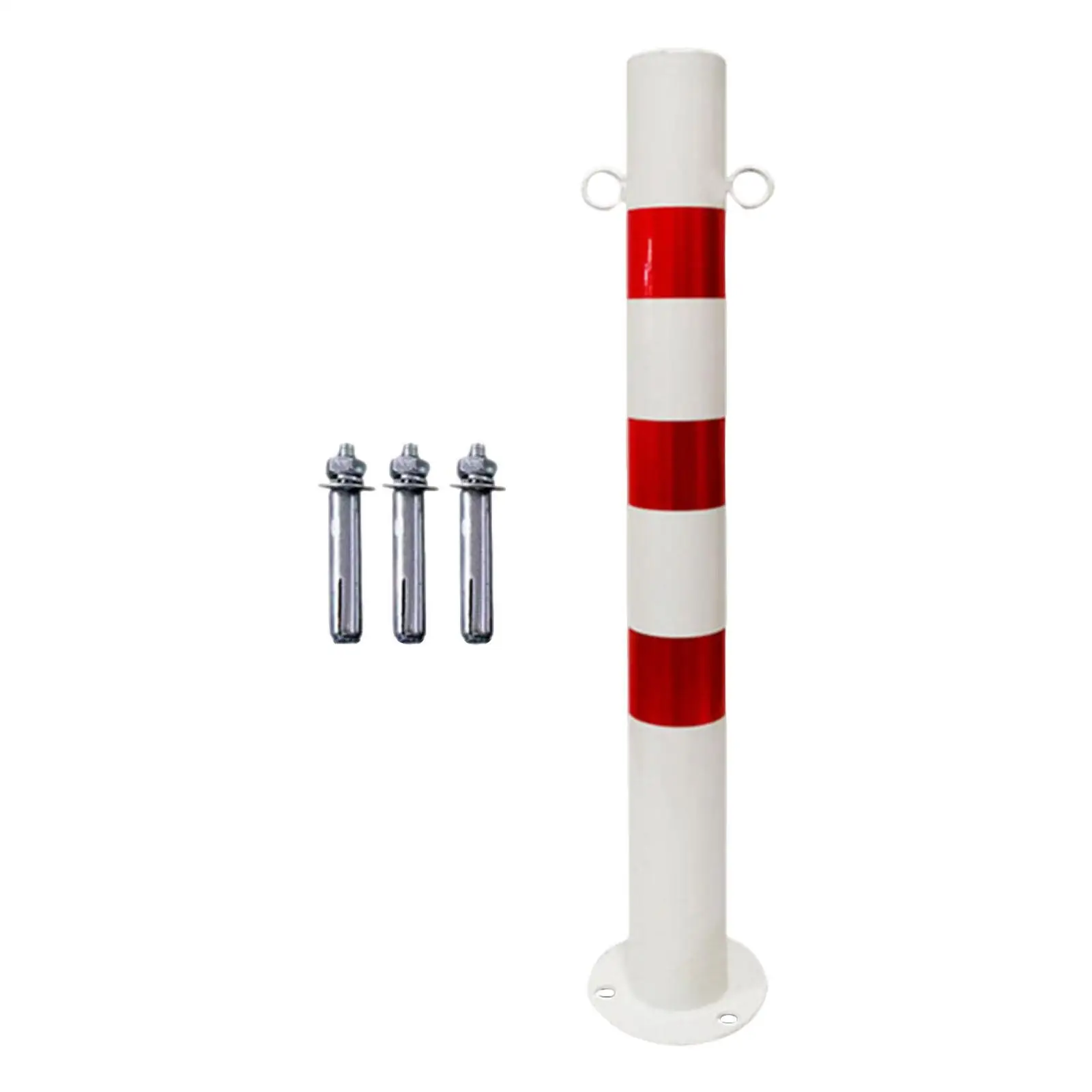 Bollard Post Parking Traffic Safety Heavy Duty Steel Warning Bollard for Residential and Commercial Use
