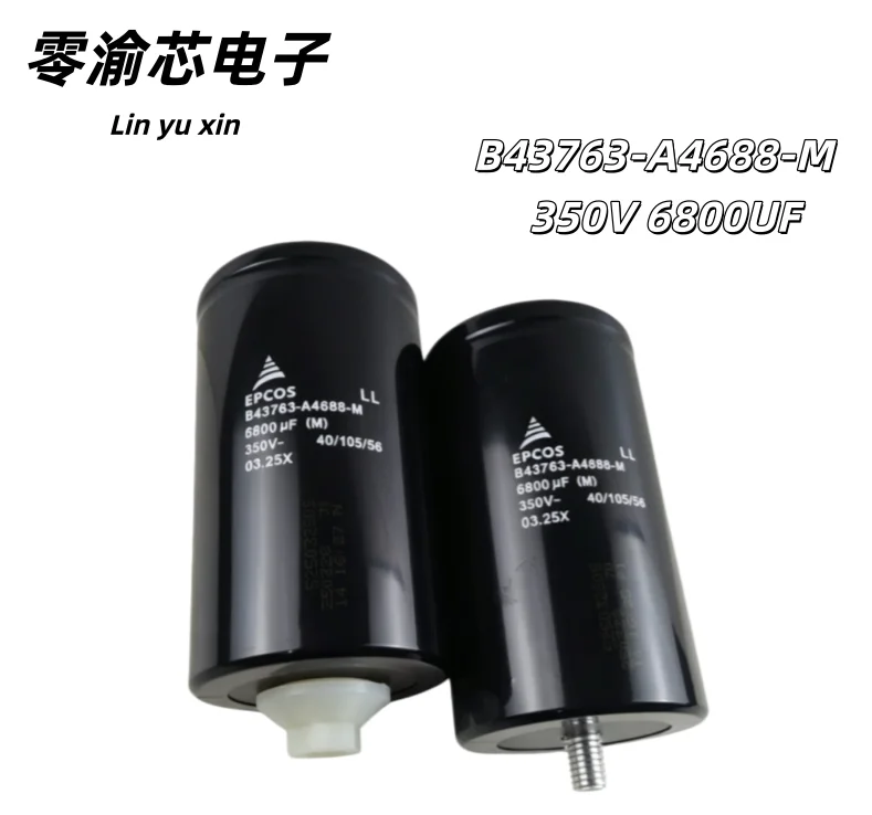 EPCOS B43763-A4688-M  350V 6800μF Brand New Original  Bottom Stud Aluminum Electrolytic Capacitor,