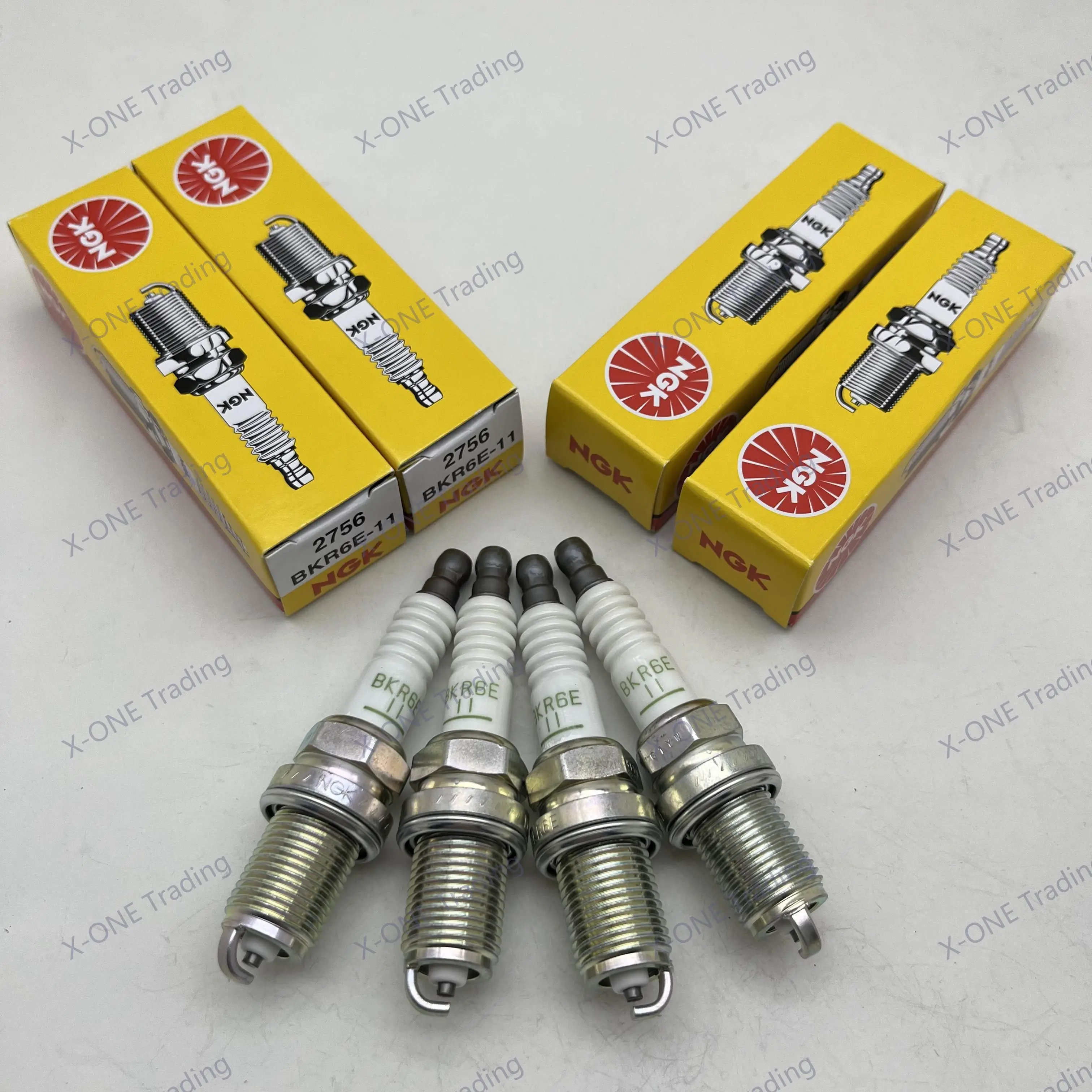 4Pcs Original NGK Spark plug BKR6E-11 #2756 for Aveo Fit Sidi Swift Spark plug