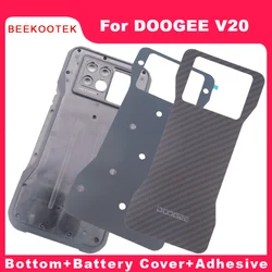 Original DOOGEE V20 Bottom Case+Battery Cover Composite Back Cover+Adhesive Replacement Accessories Parts For Doogee V20 Phone