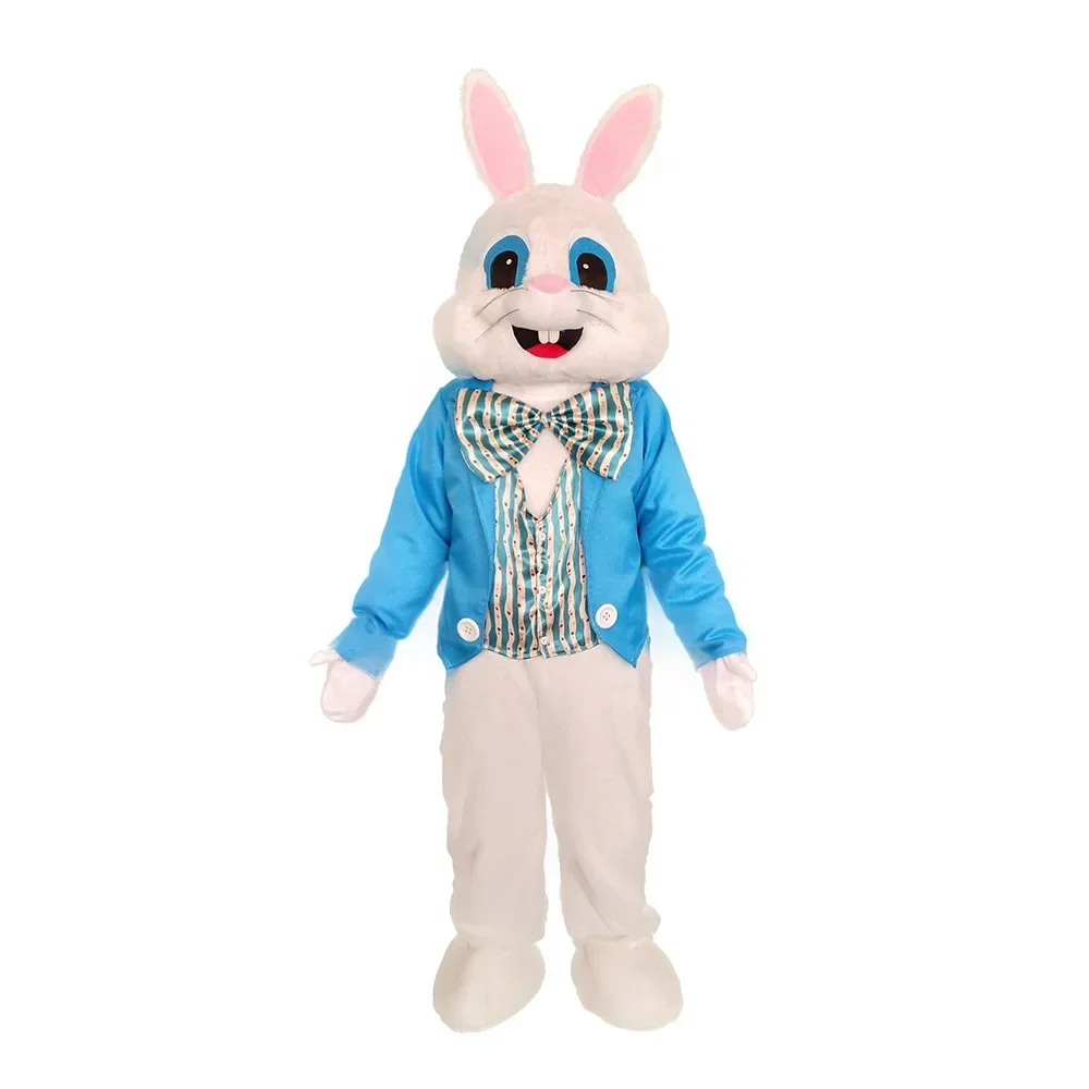 ปาร์ตี้อีสเตอร์กระต่ายการ์ตูนเครื่องแต่งกาย Plush Deluxe อีสเตอร์ Unisex คอสเพลย์กระต่าย Mascot Halloween Party Dress Up แฟนซีวันหยุด