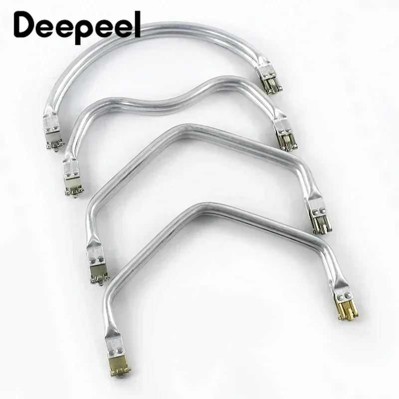 2/5Pcs Deepeel 19-23cm Metal Purse Frame Aluminum Tube Cloud Bag Doctor Handle Kiss Clasp Brackets Sewing Hardware Accessory