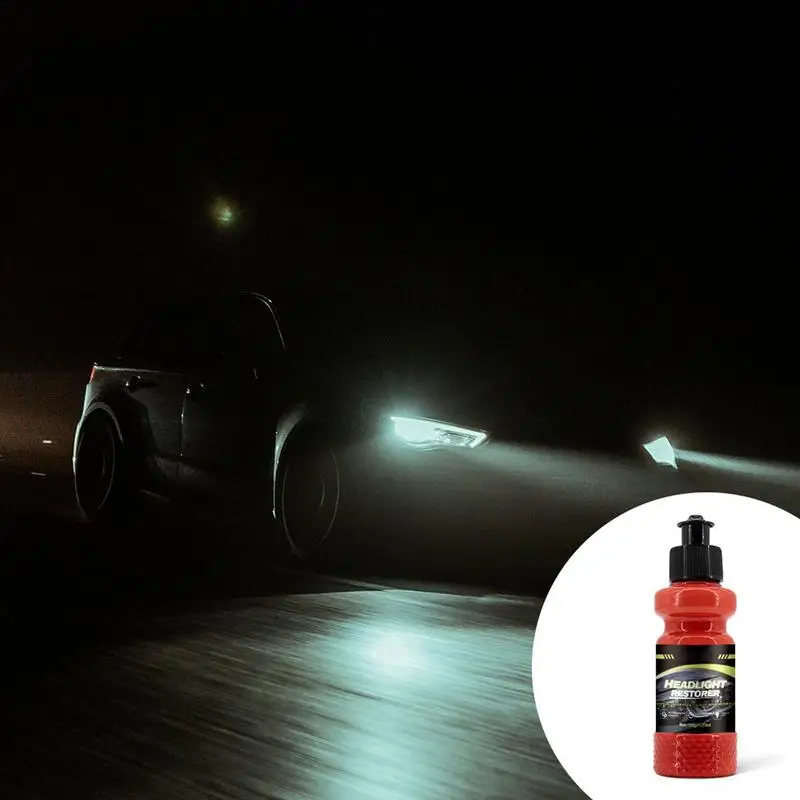 Headlight Lens Restorer Renewal Refurbishment Lotion Headlight Cleaner Automotive Lights Restorer Powerful Protective Removes