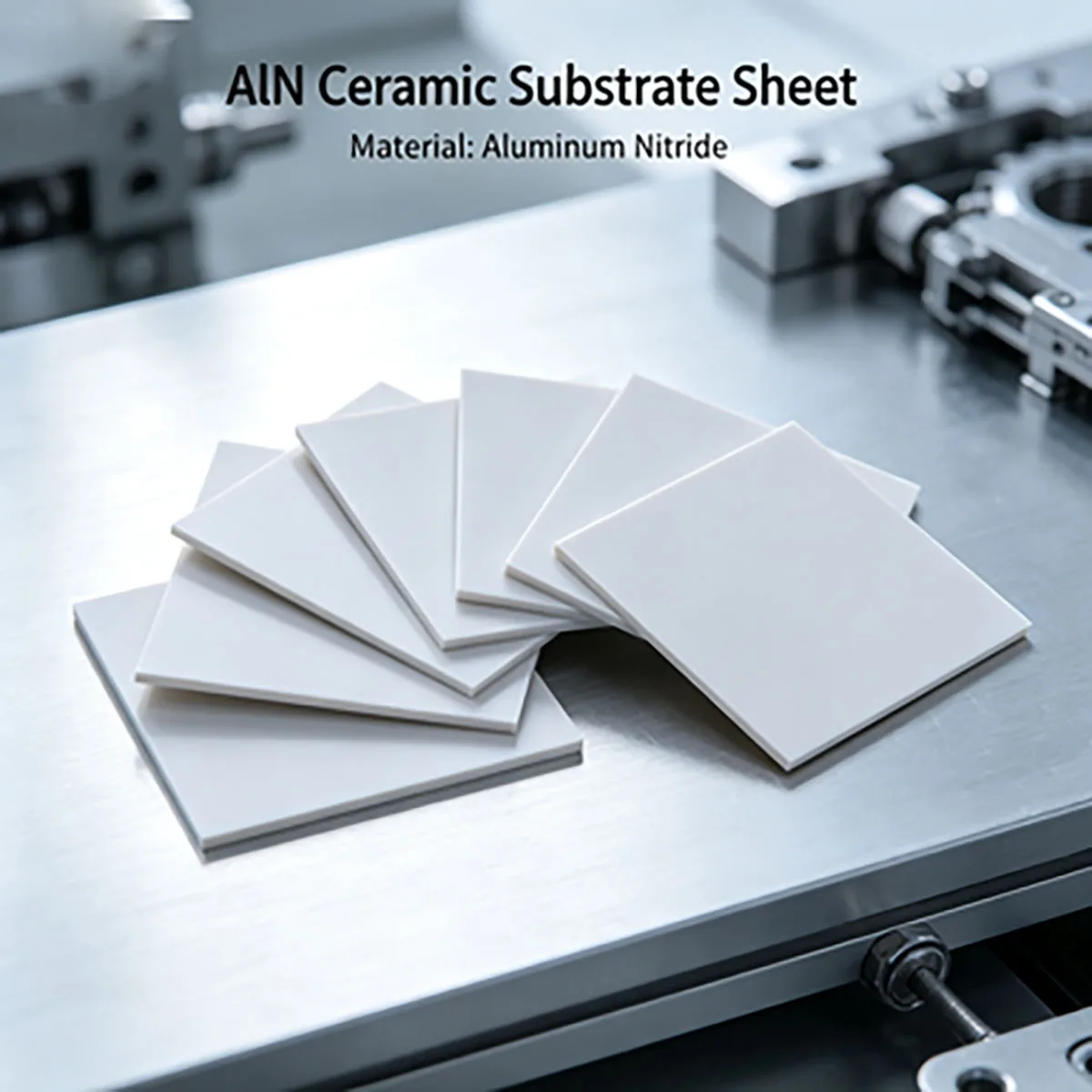 High Temp Resistant Ceramic Sheet for Cutting Processing Ultra-thin Aluminum Nitride Ceramic Substrate