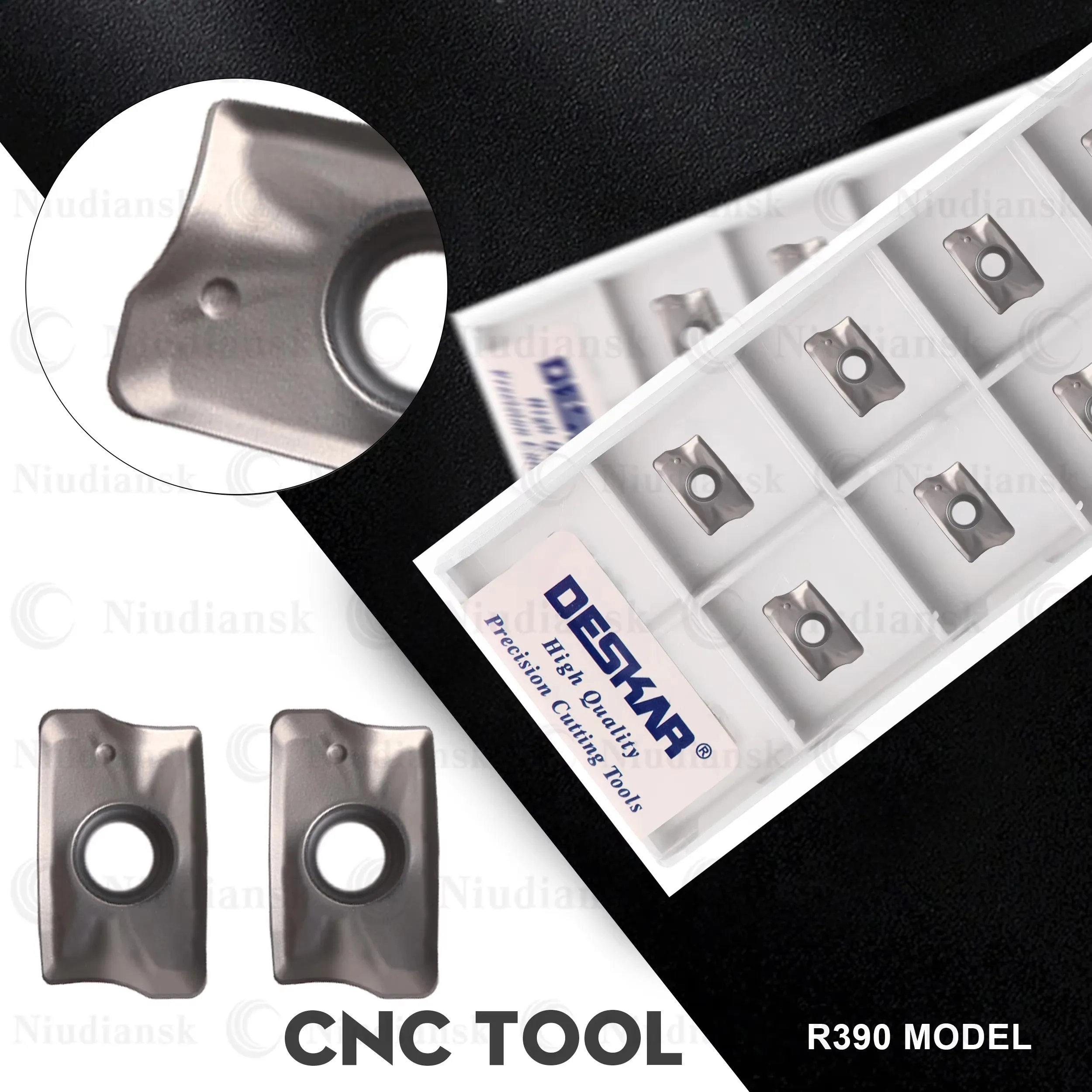 

R390-11T308M-PL LF90 Токарный станок с ЧПУ Фреза Фрезерная вставка Кермет Режущее лезвие Токарный инструмент Станок для обработки металла Стальные детали