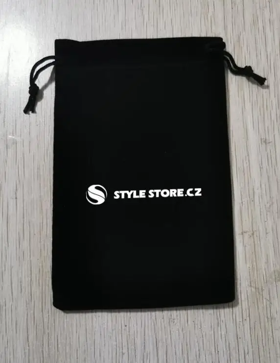 

100 Pieces Customised Logo 10x15cm Black Velvet Bags Drawstring Gift Packaging Pouches Printed With White Color Logo