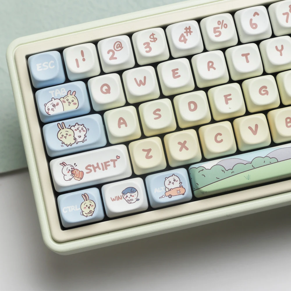 

Baby Octopus 144 Keys/set MOA Profile GMK PBT Keycaps for Mechanical Keyboard Dye Sublimation Gaming Keycap Custom Gk61