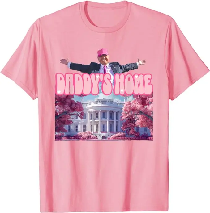 T-shirt rose 2024 "Trump Take America Back, Assess's Home", humour Corp GBP