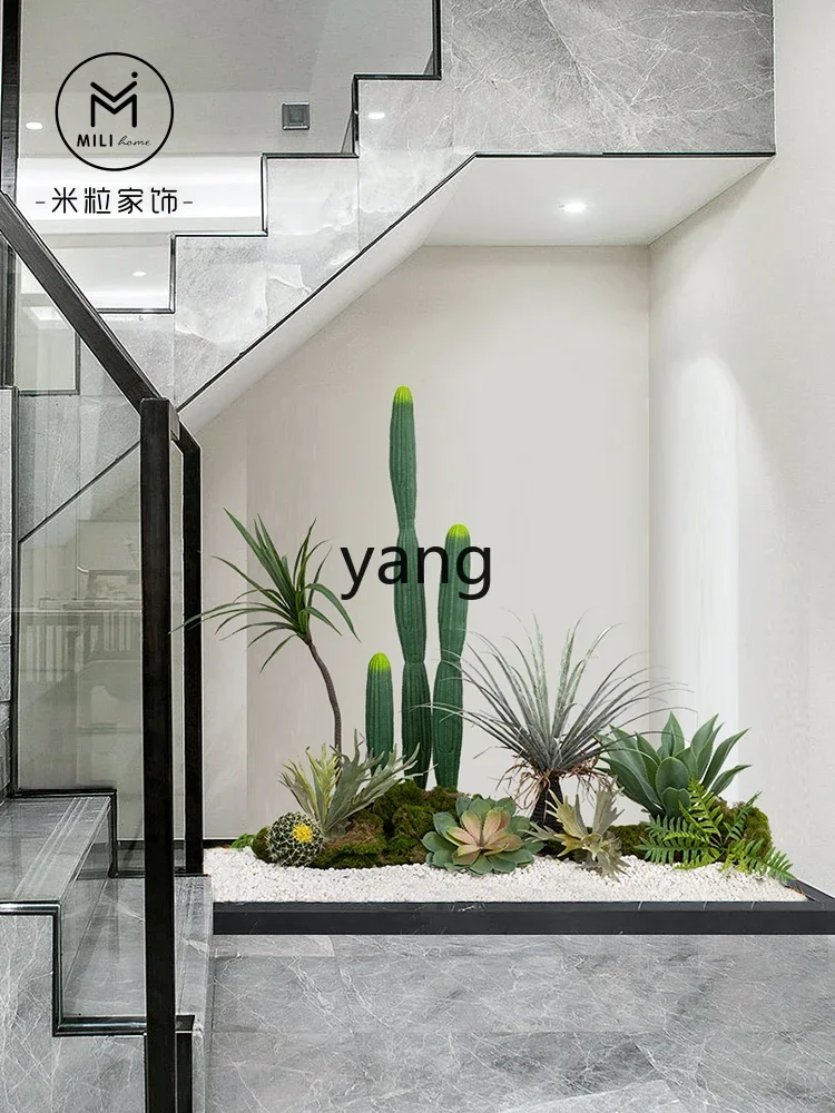 Lmm simulated cactus combination cactus landscaping indoor bionic plant landscape window