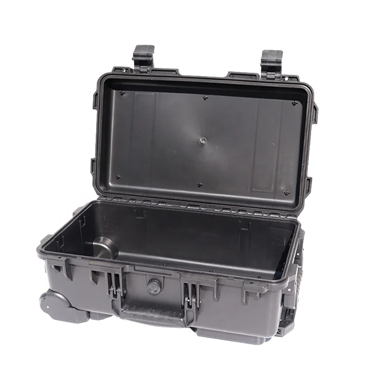 Waterproof Rolling Plastic Hard Tool Box com Rodas, Drone Camera Equipment Case com Lid Organizer ou Esponja para a opção, L212 # X