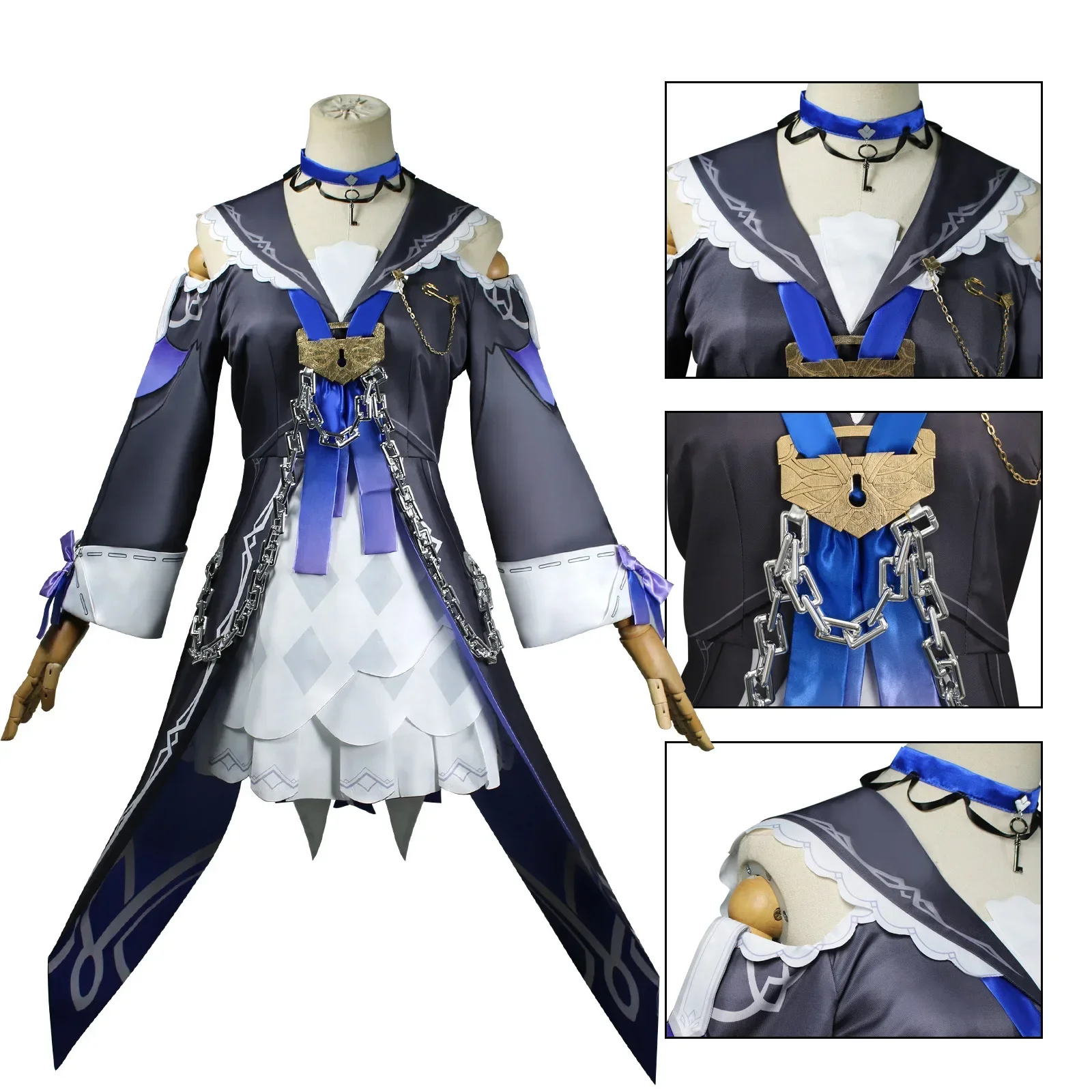 Herta Costume Cosplay Honkai Star Rail Carnival Uniform Wig Anime Halloween Costumes Women Game