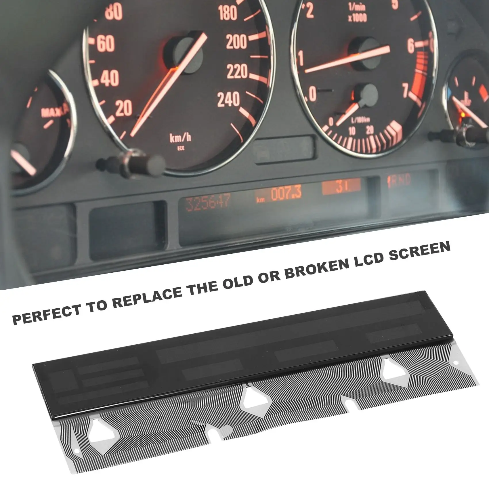 For Bmw E38 E39 X5 E53 Speedometer Instrument Lcd Pixel Repair Ribbon Cable-X59A
