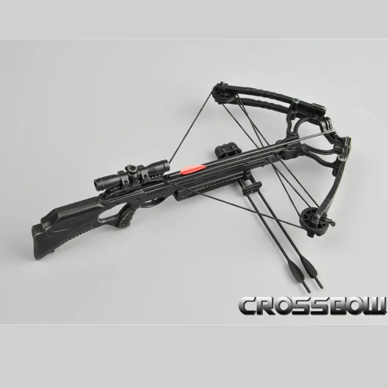 

17 cm 1:6 Scale Model Figure Accessory Compound Crossbow With 8 Arrows For 12 Inch Action Figure Body Doll Accessory Toys Gifts