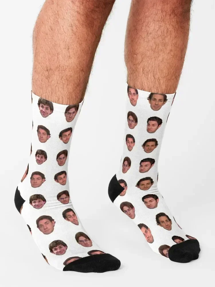 Jim Halpert Sticker Set Socks FASHION set winter thermal Stockings Socks Female Men's