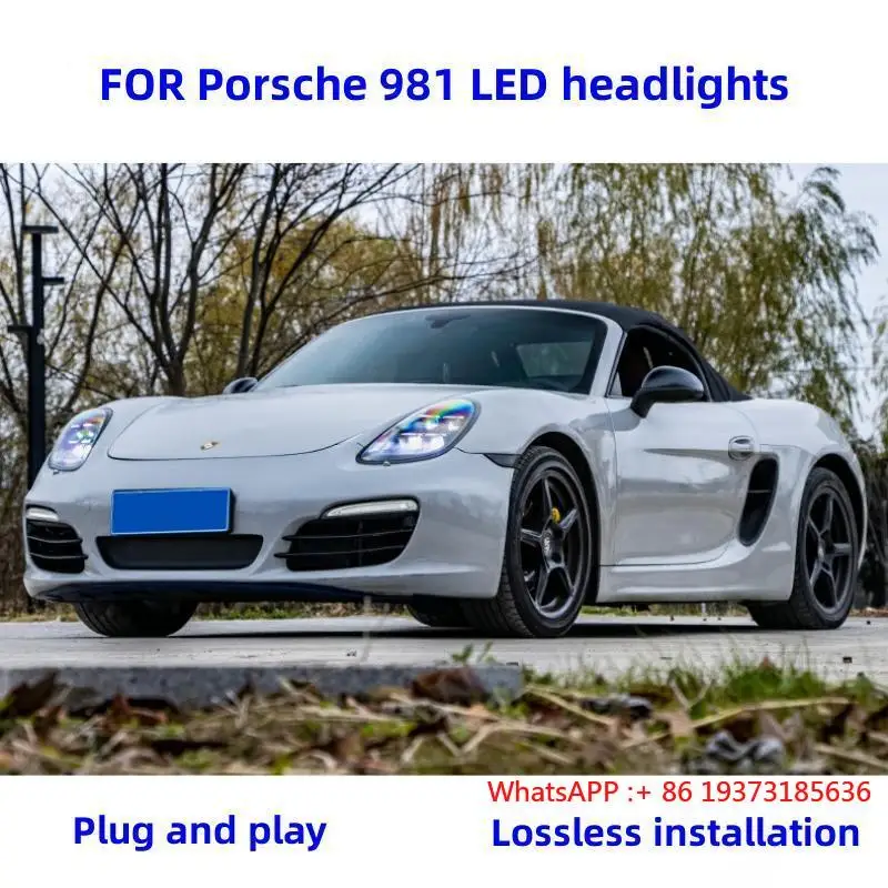 Reflektory LED Matrix do Porsche 718 Cayman Boxster 981 (2012-2015), ulepszone na model 2025, wysoka jakość, Plug and Play