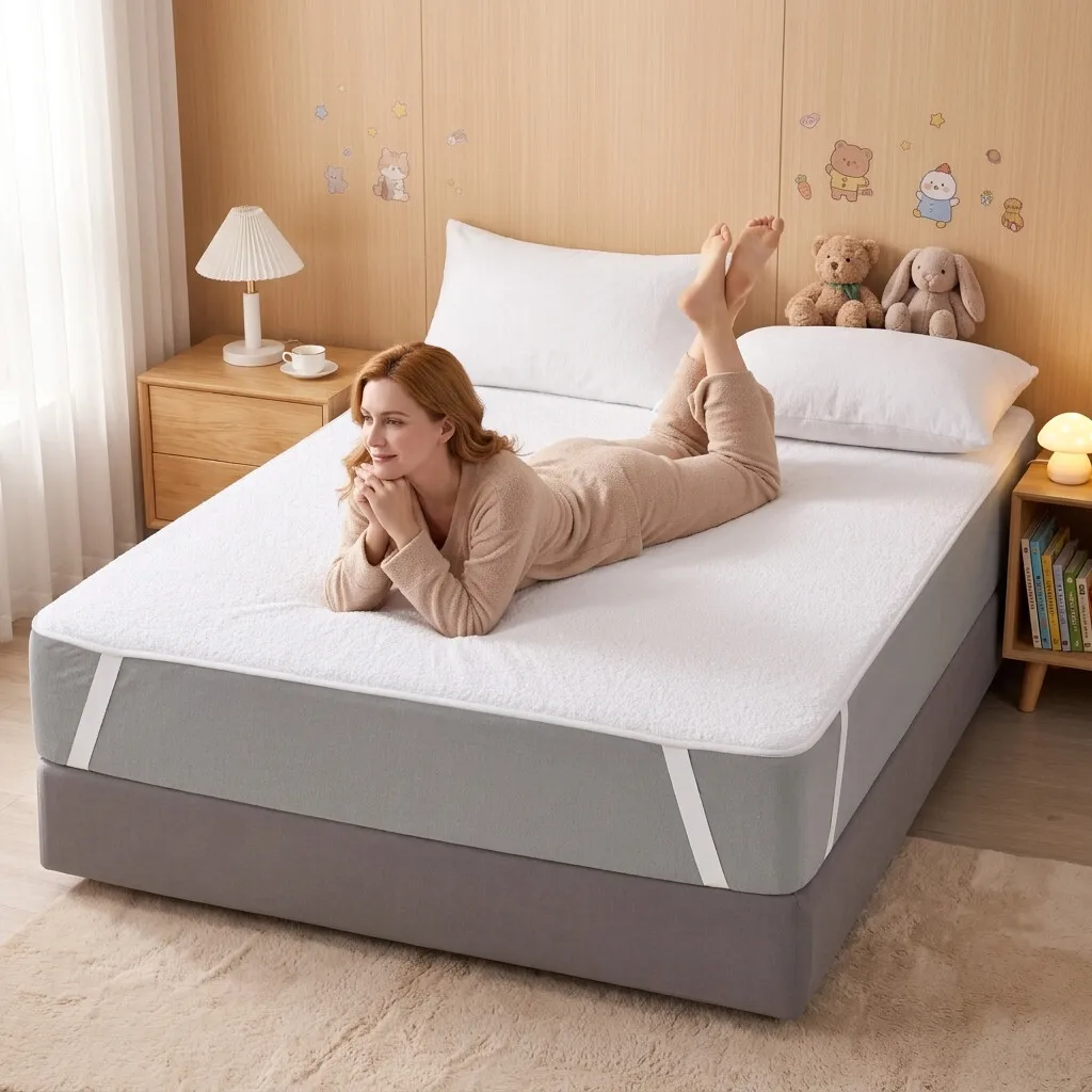 1PCS Sheets, Fitted Sheets Full Size, Faux Fitted Sheet, Full Coverage Non-Slip Mattress Protector, Suitable for Bedroom, Hotel, Dormitory Use, Holiday Gift, 4 seasons available
