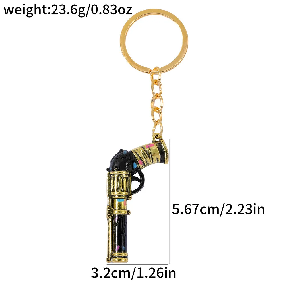غامض يينكس نموذج صغير المدن التوأم معركة العدالة المفاتيح عقد لا يعرف الخوف سبائك الزنك على ظهره مفتاح قلادة رائعة #5