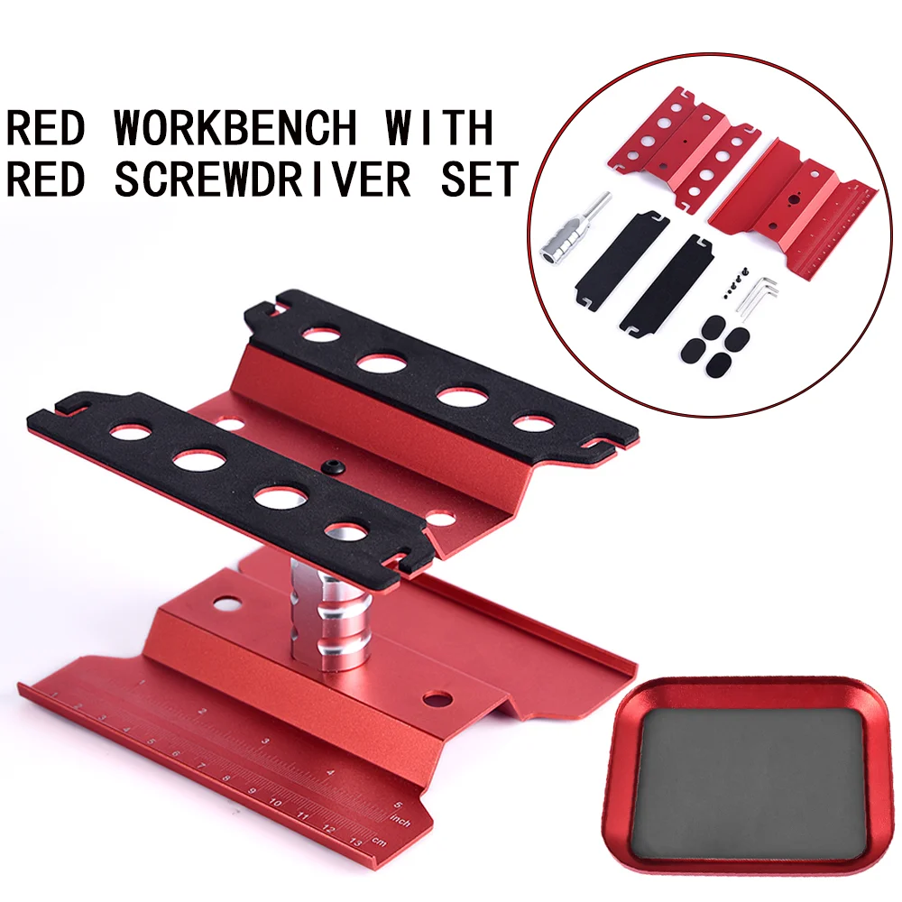 

RC Car Tool Lifting Work Stand Mounting Platform 360 Degree Rotating Repair Station For 1/10 1/8 Buggy Crawler Car
