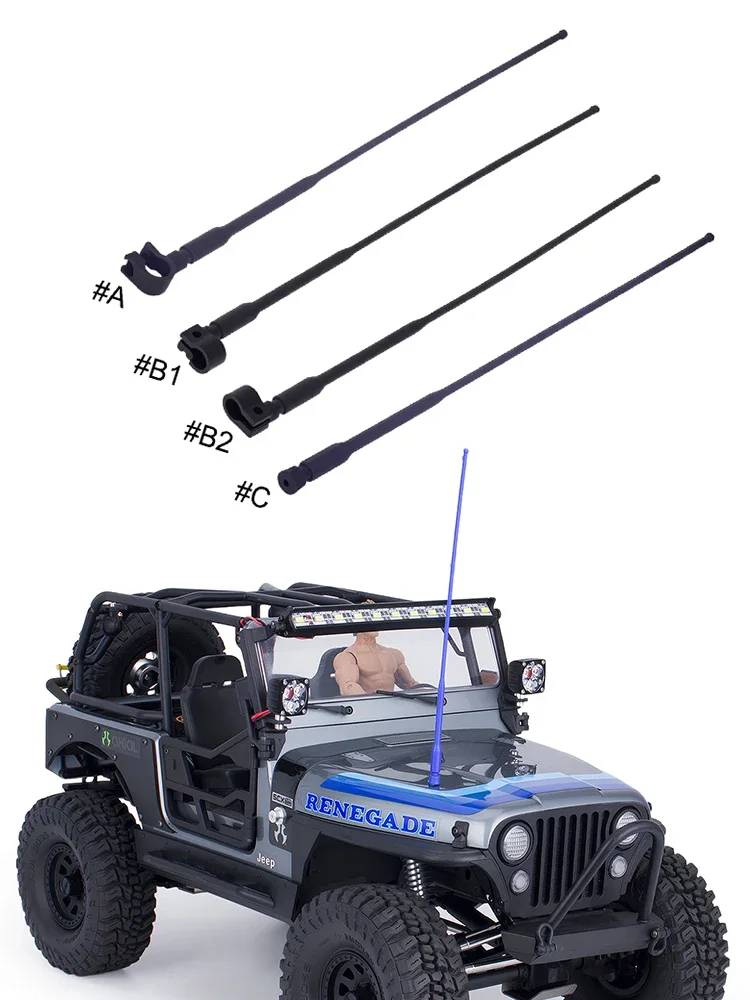 4Pcs Nylon Dekoration Antenne Simulation Signal Pol Zubehör 1/8 1/10 RC Crawler Auto TRX4 TRX6 SCX10 D90 D110 TF2 RGT Tamiya