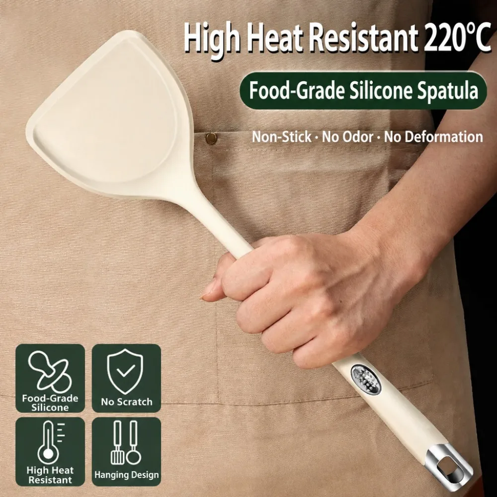 Silicone Kitchenware Utensils Set Pot Shovel Leaky Spoon Soup Spoon Ladle Cooking Set Party Home Kitchen Tools