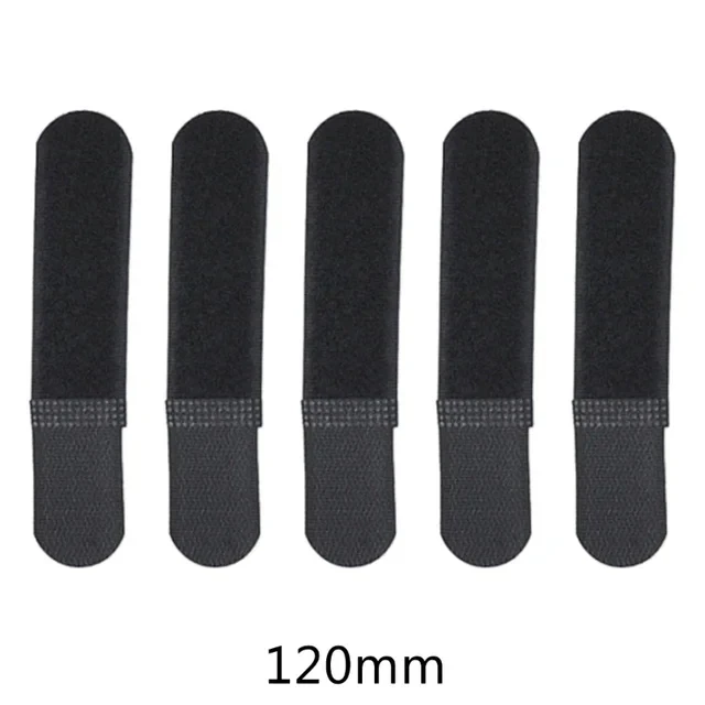5 Stück Taktische Nylon-Gurte Kabelbinder Gurtband-Organizer mit Klettverschluss zum Fixieren und Bündeln von Kabeln, Wiederverwendbarer Rucksack-Verschluss – Detail 10