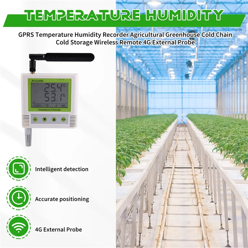 

FEDI-Cold Chain Регистратор температуры и влажности для холодного хранения GPRS Беспроводной 4G Дистанционный внешний зонд для сельскохозяйственной теплицы