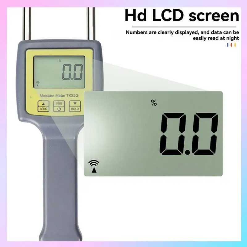 

AB25-TK25G Профессиональный измеритель влажности зерна Цифровой тестер влажности Устройство контроля сухости для кофе, риса, пшеницы