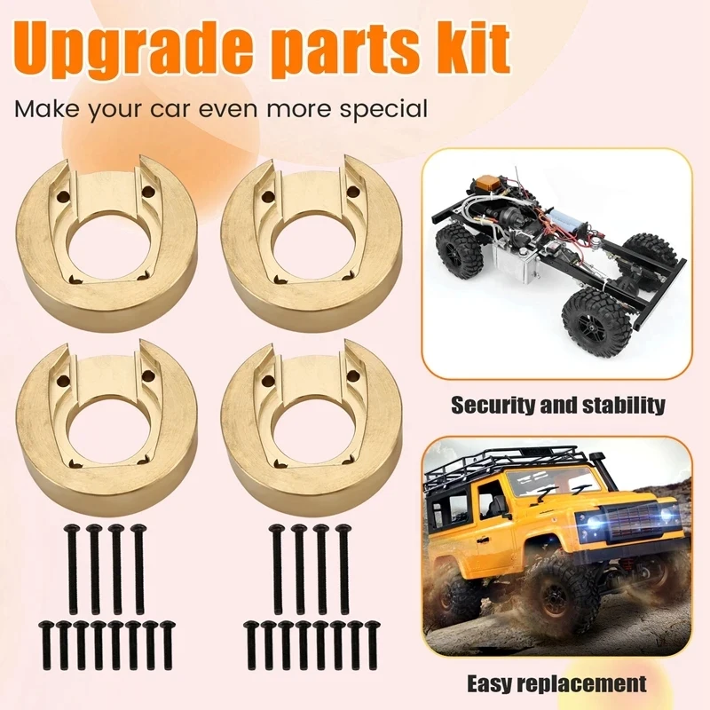 RC Car Upgrade Counterweight Kit For MJX H8H 1/10 YK4102 YK4103 YK4104 YK4106 YK4082 YK4083 RC Car Upgrade Part