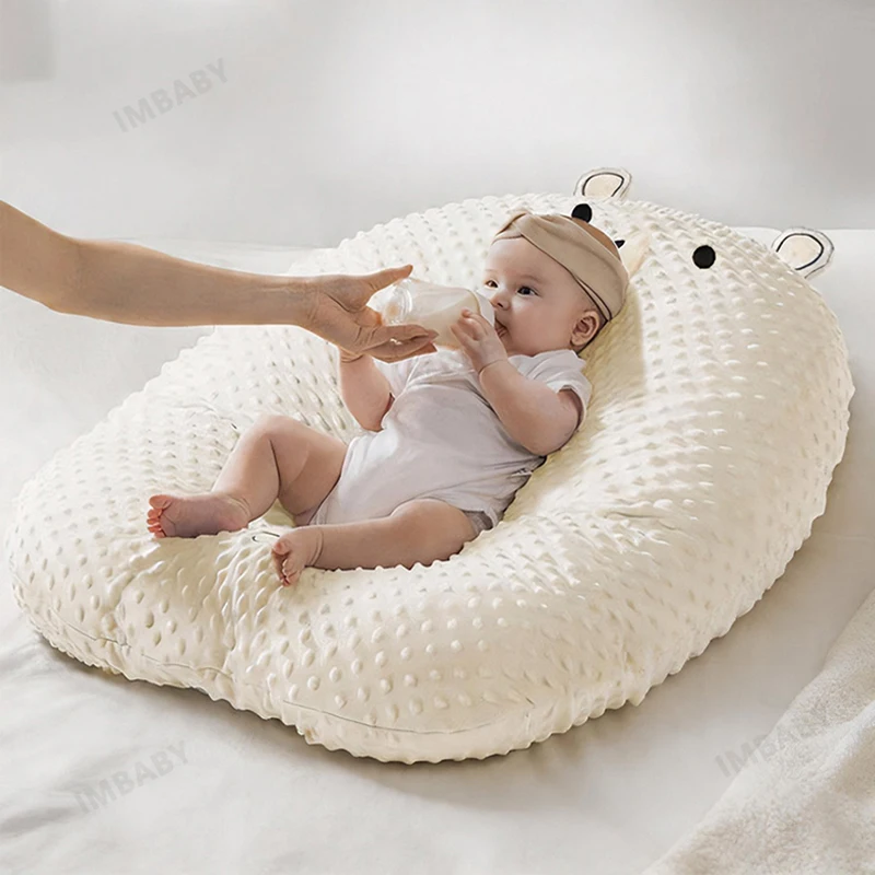 IMBABY Baby Feeding Pillow Back Support Pad Newborn's Nest Baby Sleep Mat Pillow Anti-spitting Multi Functional Nursing Pillow