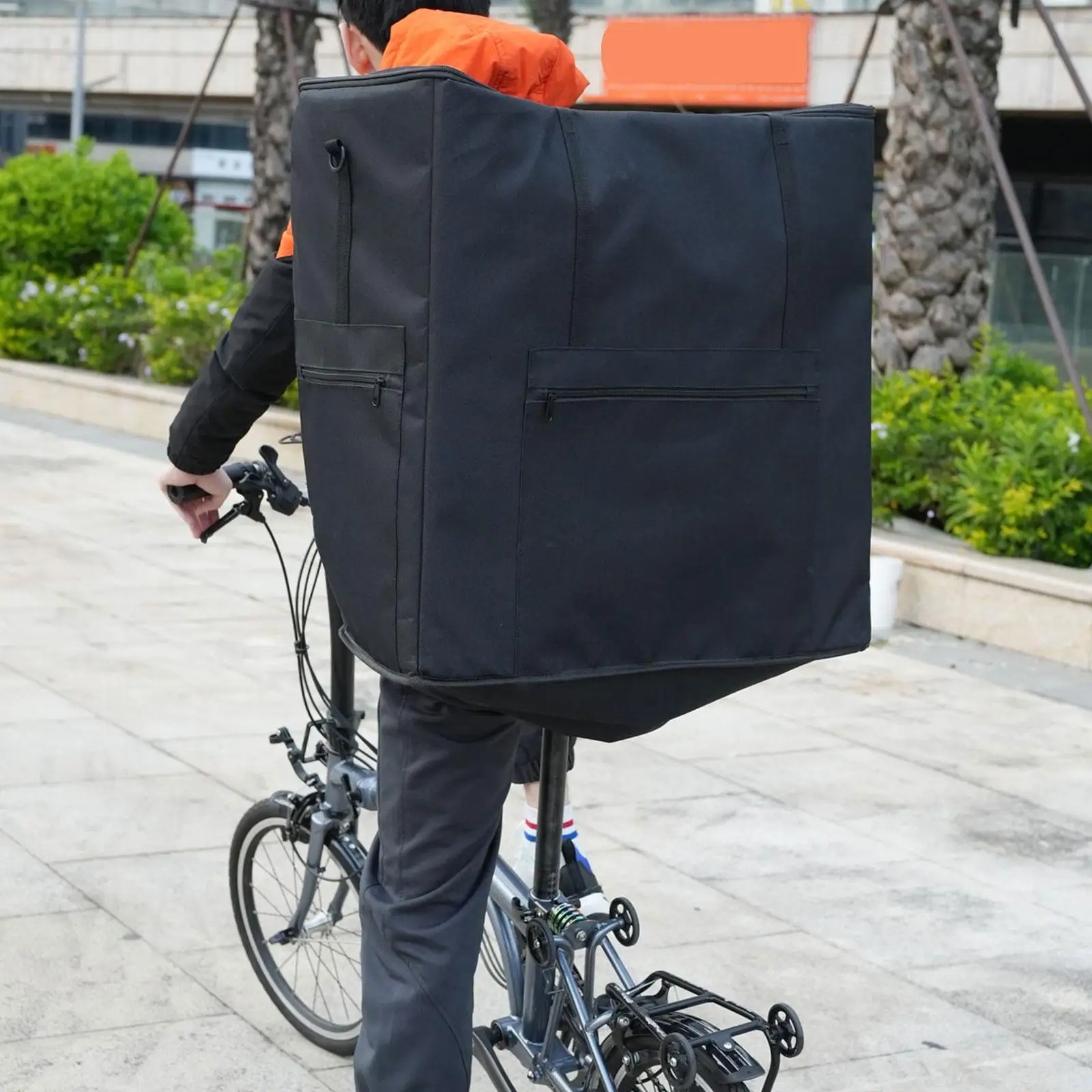 

Складной велосипедный рюкзак, транспортный чехол, универсальный, практичные аксессуары большой вместимости, водонепроницаемая ткань Оксфорд