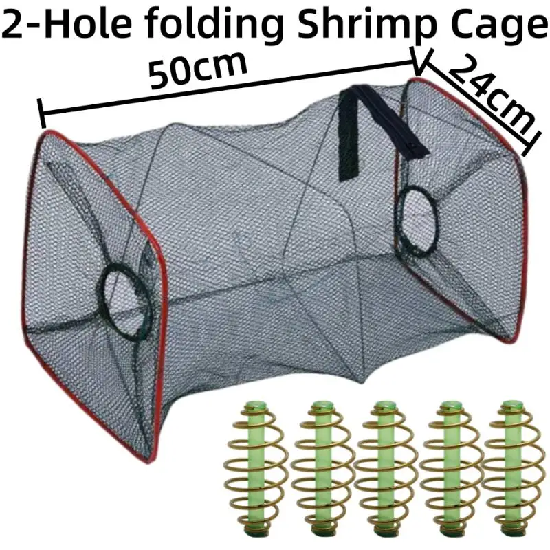 

Telescopic Folding Fishing Net Shrimp Fish Trap Carp Large Creel Feeder Crab Catchers Surfcasting Accessories Casting Network