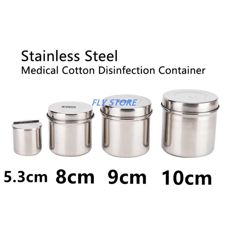 

1pcs Dental Nurse Box Medical Cotton Ball Sterilization Container Stainless Steel Nursing Tray for Medical Gauze Dentist Tools