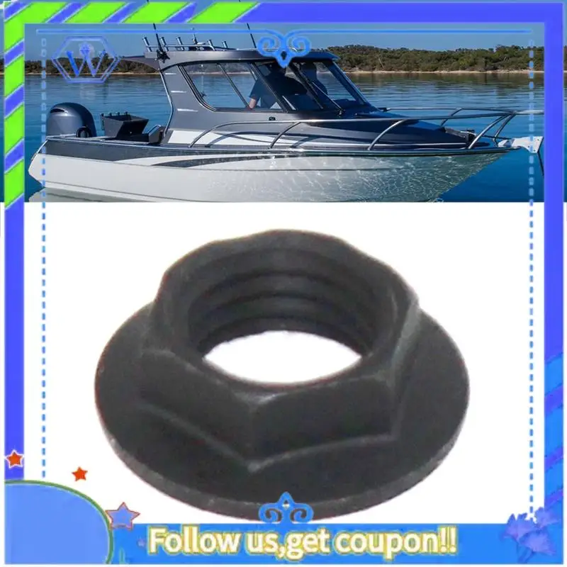 

M46K-1 PCS Pinion Nut Black Metal For Yamaha Outboard Motor 2 Stroke 20HP 25HP 30HP 4 Stroke F20 F25 F45 90179-10M14-00 Boat Eng