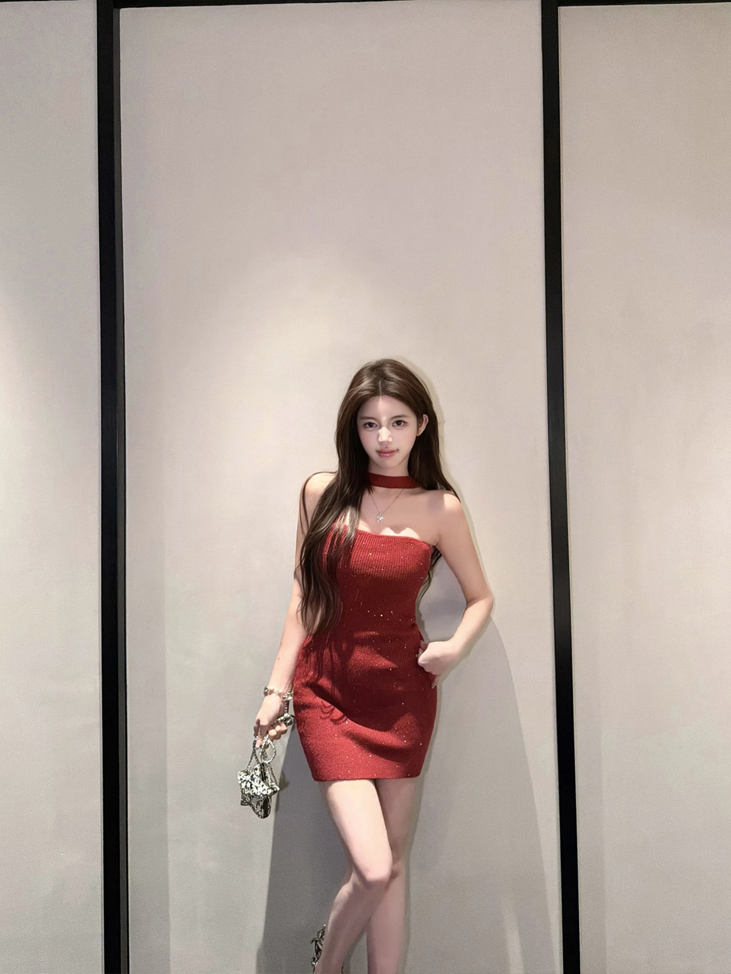 

Новогодняя блестящая вязаная юбка-обертка Neline Dr Pure Desire с высокой талией, сексуальная, элегантная, для женщин